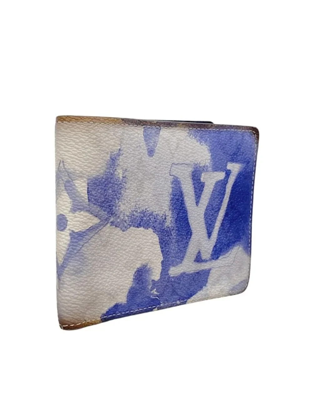Louis Vuitton Billfold Monogram Water Color Portefeuille Multiple Blue Wallet